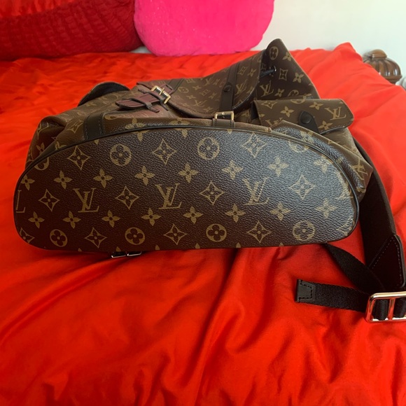 Louis Vuitton Backpack Christopher PM Monogram Macassar Canvas - Picture 5 of 9
